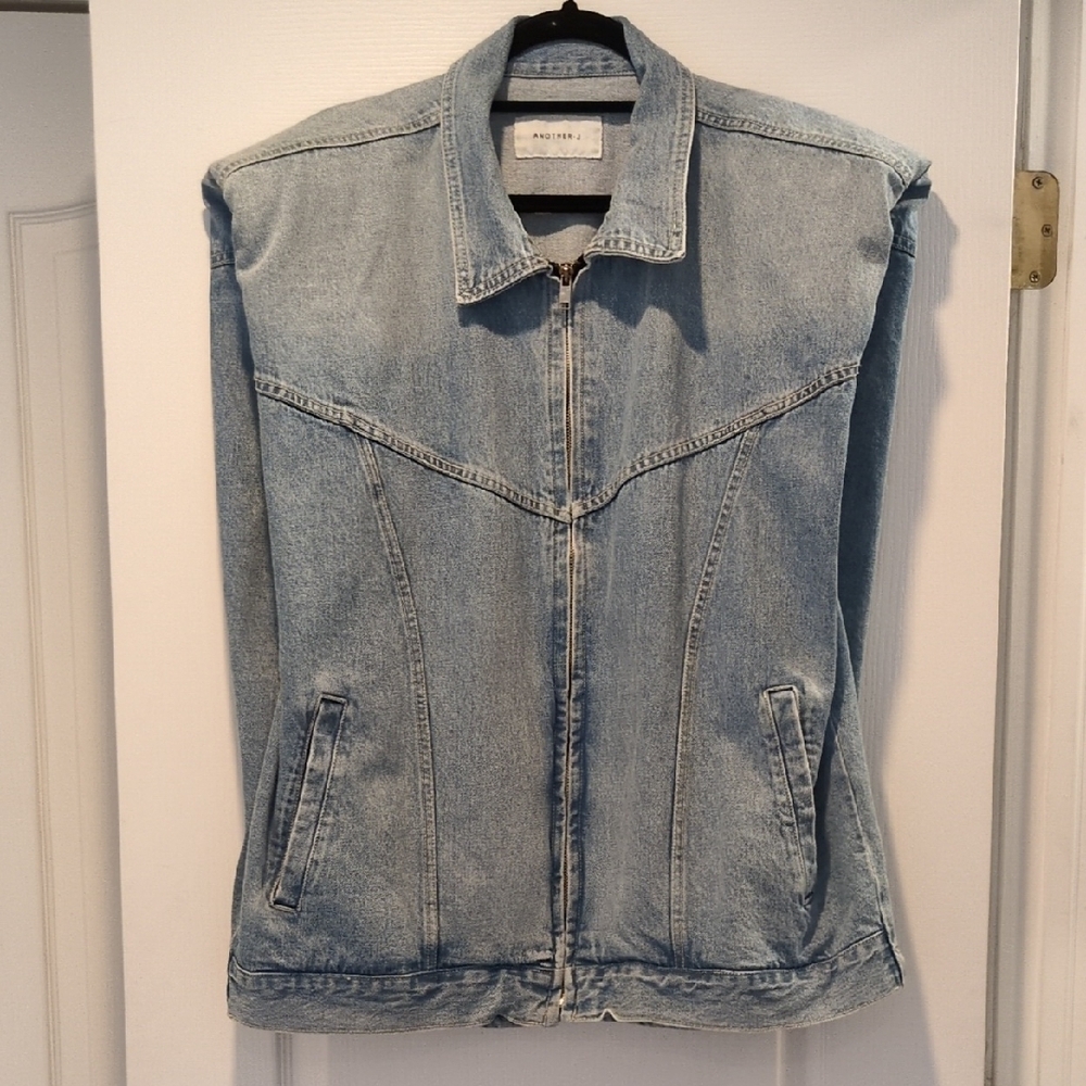 Blue Denim Vest
